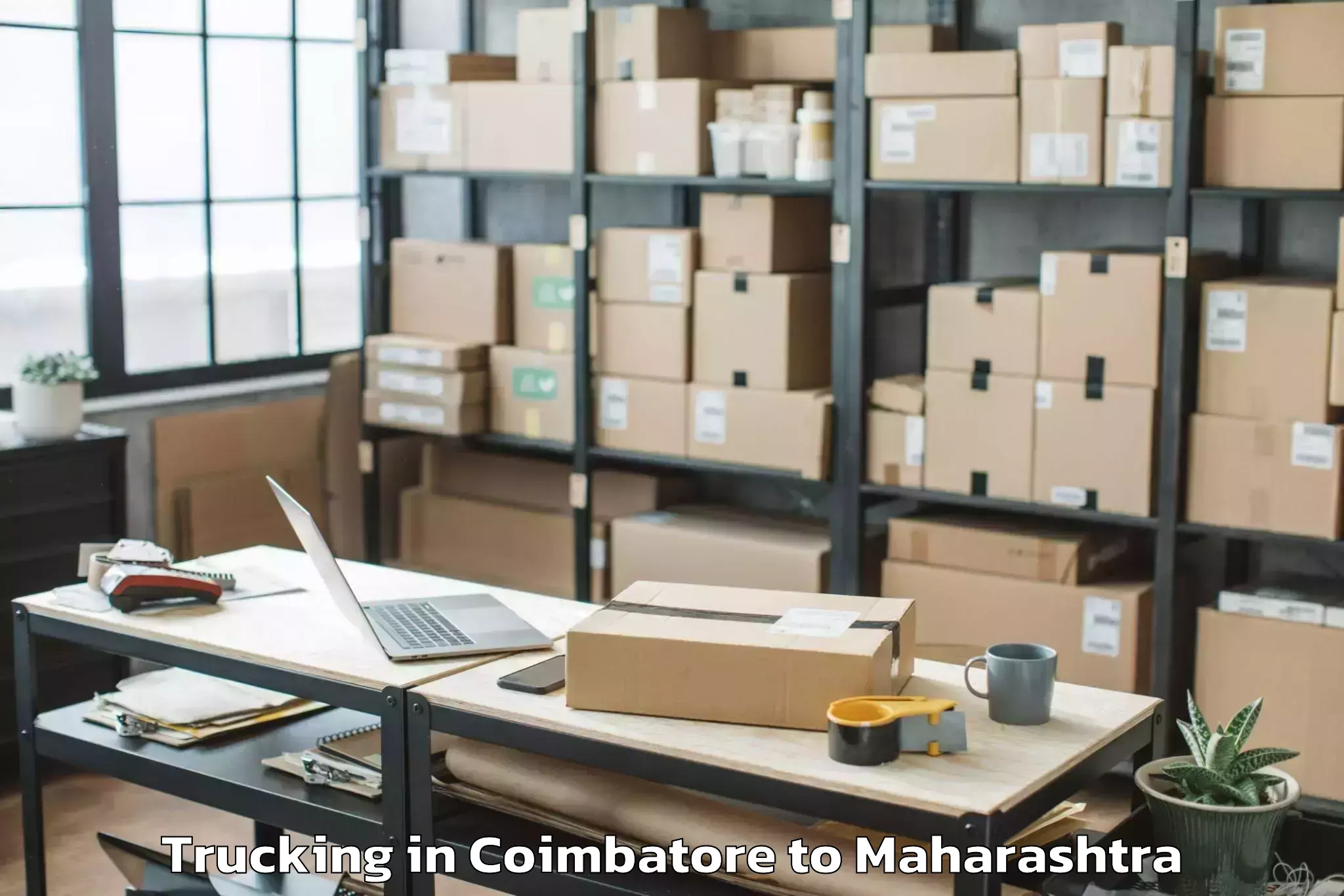 Book Coimbatore to Gondpipri Trucking Online